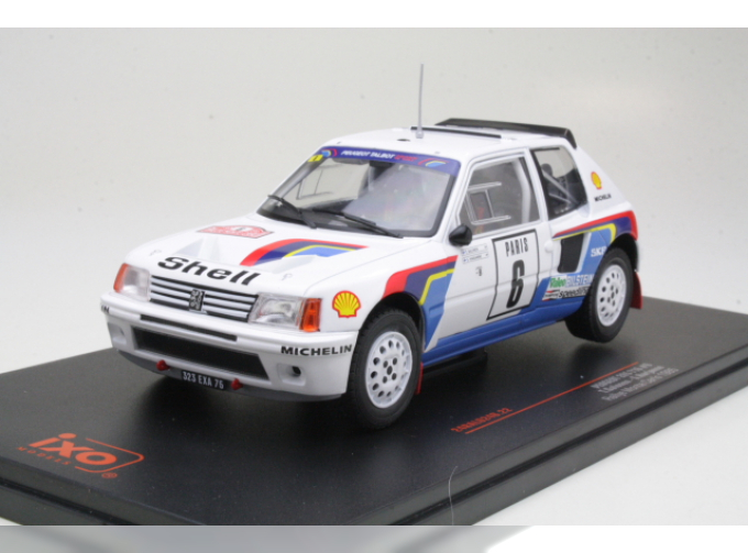 PEUGEOT 205 Turbo 16 #6 "Peugeot Talbot Sport" Salonen/Harjanne 3 место Rally Monte Carlo Чемпион мира (1985)