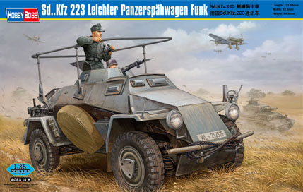 Сборная модель Немецкий бронеавтомобиль Sd.Kfz.223 Leichter Panzerspahwagen Funk