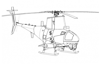 Сборная модель Вертолет MQ-8B Fire Scout