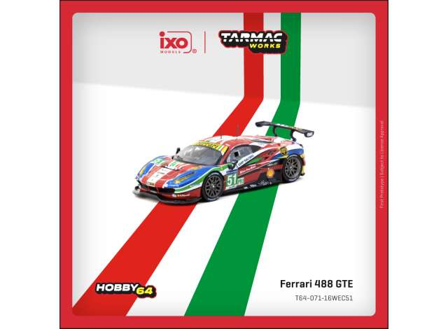 Ferrari 488 GTE #51 G.Bruni/J. Calado/A.Pier Guidi 24h of Le Mans, various 2016