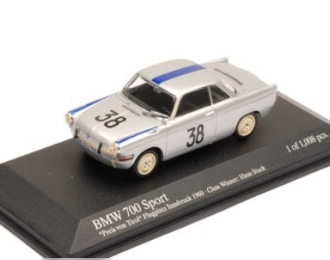 BMW 700 Coupe Sport #38 Class Winner Hans Stuck Innsbruck Airfield Race (1960), silver