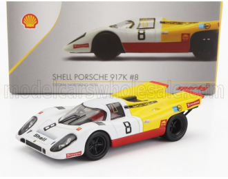 PORSCHE 917k Team Shell №8 1000km Norisring (1970) G.van Lennep, White Yellow Red