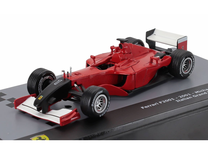 FERRARI F1 F2001 №1 World Champion Season (2001) Michael Schumacher - Con Vetrina - With Showcase, Red Black