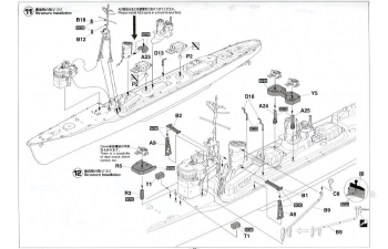 Сборная модель Эсминец ВМС Японии ISOKAZE "Super Detail", в комплект входит фототравление (Limited Edition)