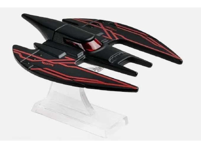 BATPLANE Batman Animated Series, black/red