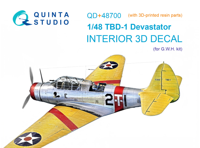 3D Декаль интерьера кабины TBD-1 Devastator (GWH)