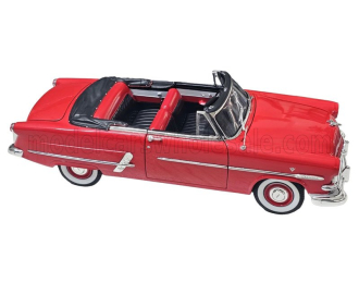FORD Crestline sunliner cabriolet soft-top open (1953), red