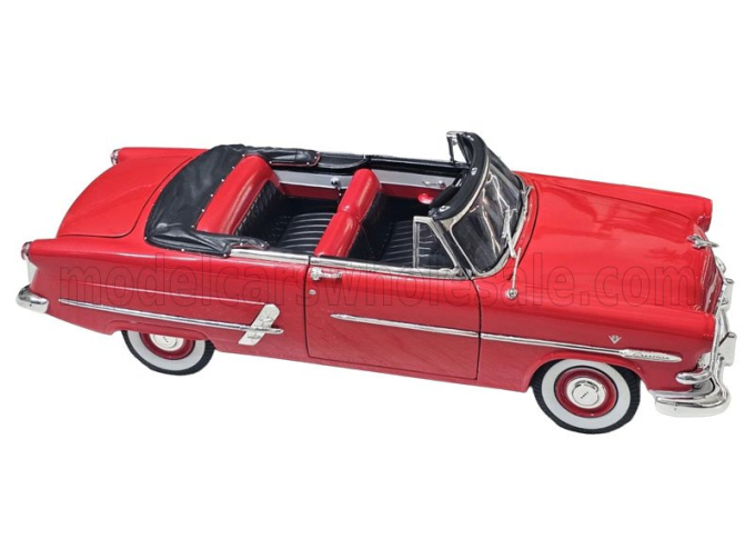 FORD Crestline sunliner cabriolet soft-top open (1953), red
