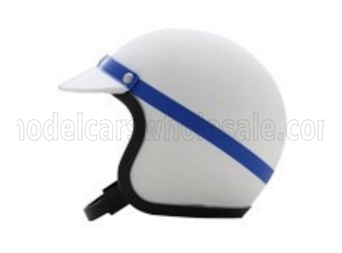 HELMET F1 Casco Helmet John Surtees 158 Team Ferrari World Champion Season 1964, White Blue