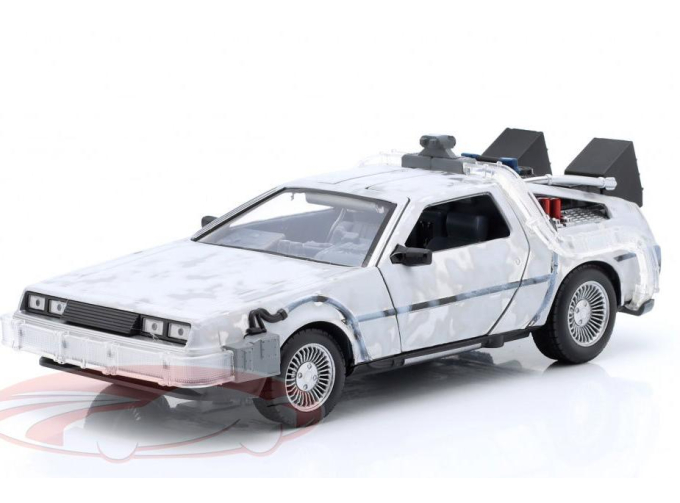 DeLOREAN Time Machine "Back to the Future", silver/grey
