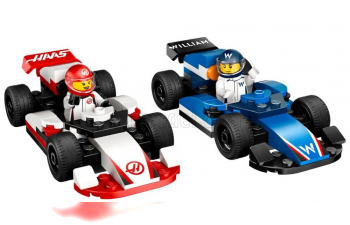 Сборная модель Lego City - F1 Hass + Williams - 92 штук