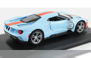 FORD Gt №9 (2019) - Gulf Coulors, Light Blue Orange