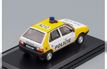 SKODA Favorit Police (1990), yellow / white