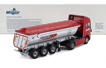 VOLVO Fh Truck Cassone Ribaltabile Premat Transports (2020), Red Silver