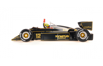 LOTUS F1 97t Renault Turbo Team Lotus №12 Winner Portugal Gp Dirty Version (1985) Ayrton Senna, Black