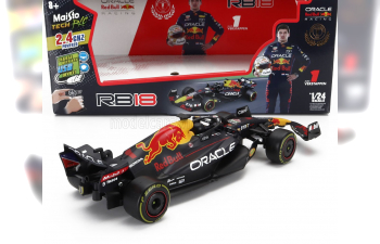 RED BULL F1 Rb18 Team Oracle Red Bull Racing N 1 World Champion Season (2022) Max Verstappen, Matt Blue Yellow Red