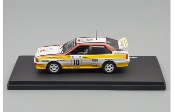 AUDI Quattro N10 Winner Rally Acropolis (1984) S.Blomqvist - B.Cederberg, White Yellow Black