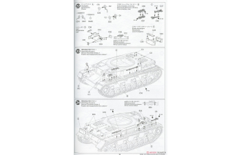 Сборная модель German Tank Panzerkampfwagen IV Ausf.F & Motorcycle Set "North Africa"