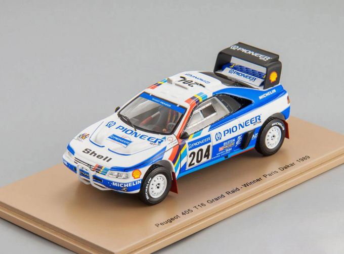 Peugeot 405 T16 #204 Grand Raid Winner Paris Dakar 1989 A. Vatanen - B. Berglund