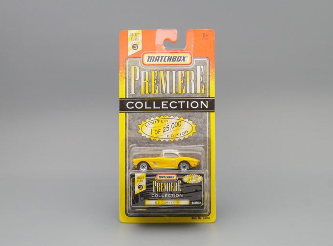 CHEVROLET Corvette 1962, yellow / white