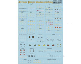 Декаль German Panzer division marking