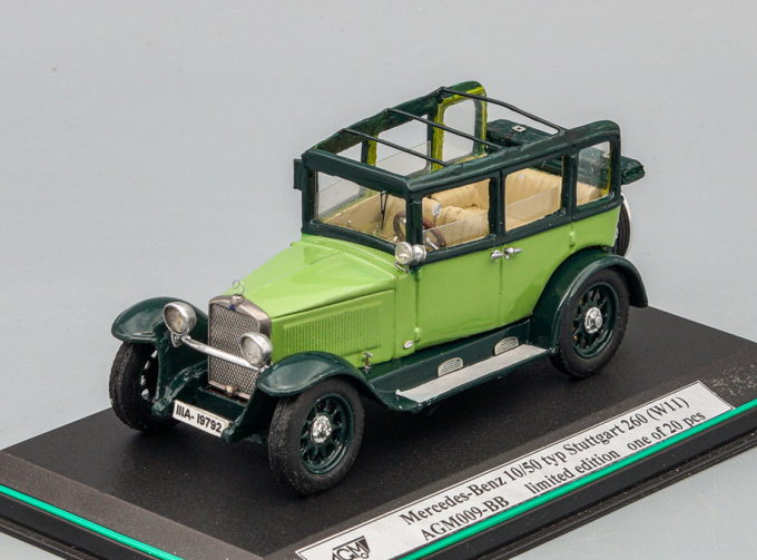 MERCEDES-BENZ 10/50ps typ Stuttgart 260 (W11), green