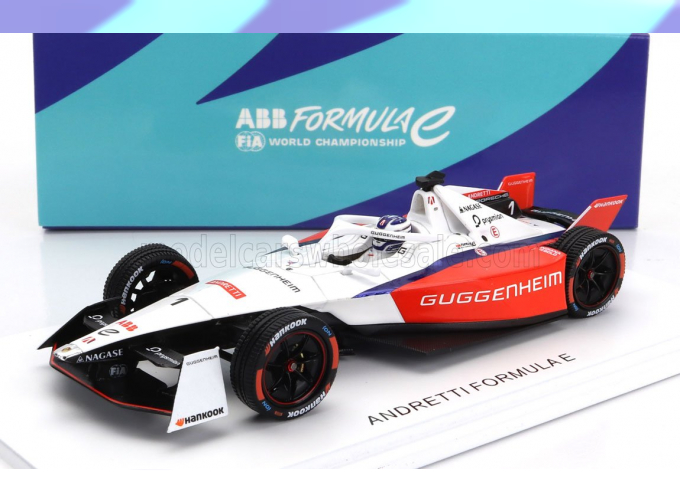 PORSCHE Formula-e 99x Elctric Team Andretti N1 Season (2023-2024) Jake Dennis, White Red Black