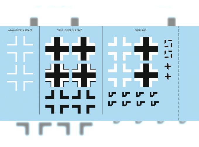 Декаль для Bf 109E-1 Weekend Edition