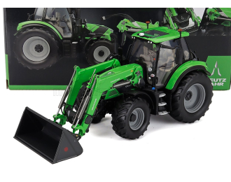 DEUTZ-FAHR 6150.4 Ttv Tractor With Fz 47-23 Front Loader (2018), Green Black