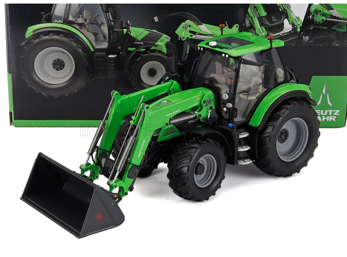 DEUTZ-FAHR 6150.4 Ttv Tractor With Fz 47-23 Front Loader (2018), Green Black