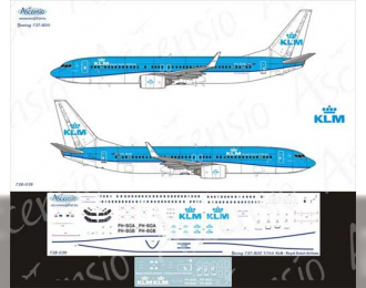 Декаль на самолет боенг 737-800 (KLM)