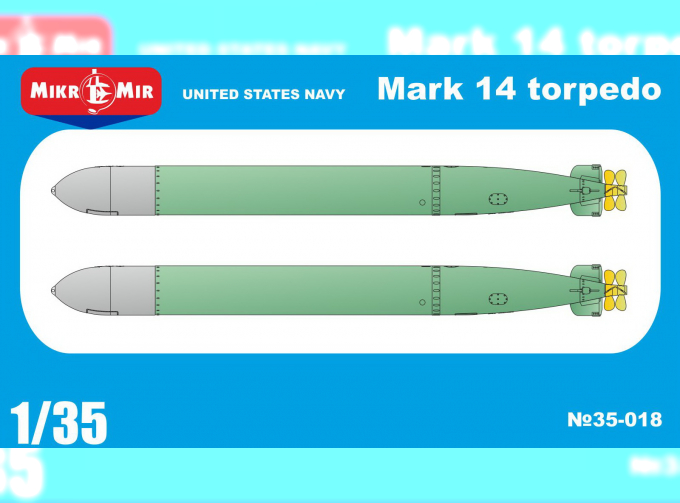 Сборная модель  Mark 14 US torpedoes (2 pieces)