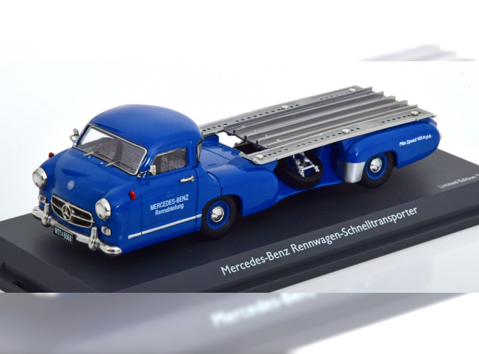 MERCEDES-BENZ Renntransporter Blaues Wunder (1955), blue white
