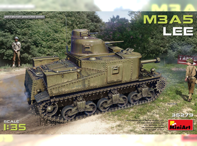 Сборная модель Танк M3A5 LEE