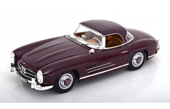 MERCEDES-BENZ 300 SL Roadster with removable Hardtop (1957), dark red