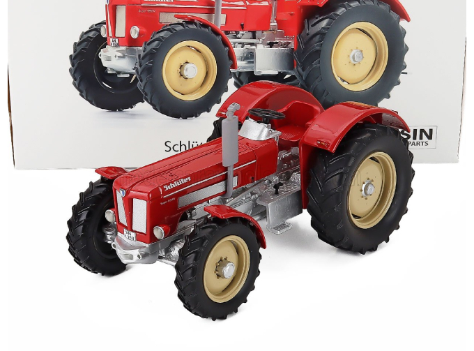 SCHLUTER Super 950v Tractor Without Cabine (1979), Red Silver