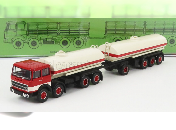 FIAT 691 Millepiedi Tanker Truck 1961, White Red