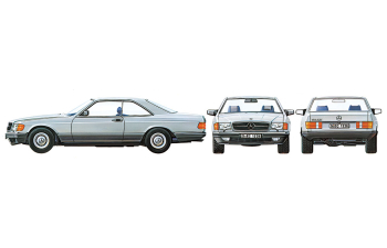 Сборная модель Mercedes-Benz 500SEC (1982)