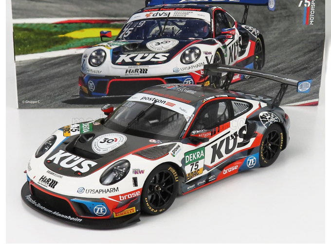 PORSCHE 911 991 Gt3 R Team Kus 75 Bernhard N 75 Adac Gt Masters 2021 C.engelhart - T.preining, White Black Red