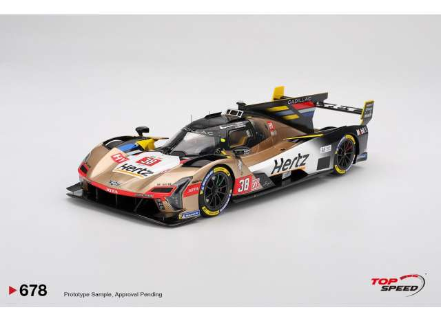 Cadillac V-Series.R #38 Cadillac Hertz Jota Le Mans 24 hrs, gold/white/black 2025