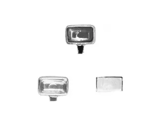 Комплект противотуманных фар 4шт - хром / прозрачное стекло