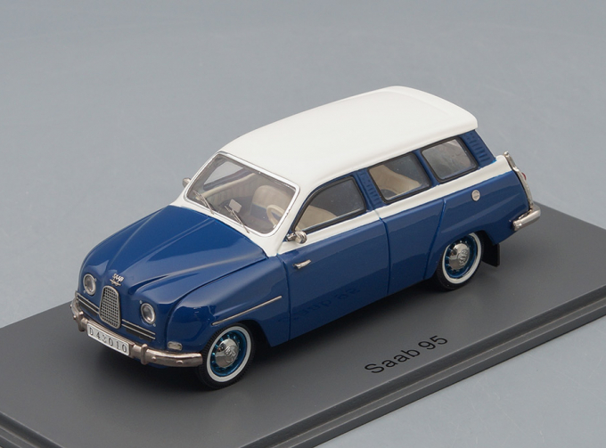 SAAB 95 (1964), blue / white