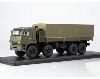Камский грузовик 6560 бортовой (с тентом), хаки