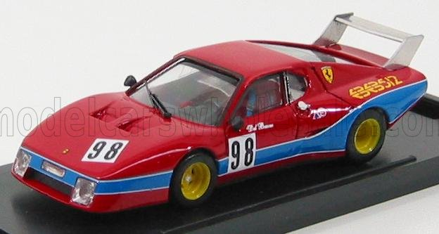FERRARI 512bb Lm N 98 Monza 1982 Del Buono - Govoni Guercino, Red Blue