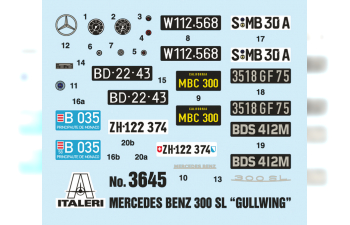 Сборная модель MERCEDES BENZ 300 SL GULLWING