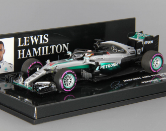 MERCEDES AMG Petronas F1 Team F1 W07 Hybrid L. Hamilton Practice Singapore GP (2016), silver / green / black