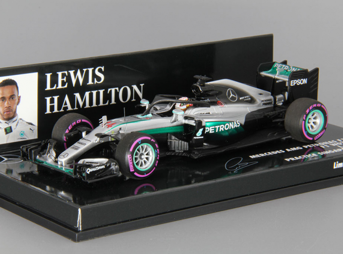 MERCEDES AMG Petronas F1 Team F1 W07 Hybrid L. Hamilton Practice Singapore GP (2016), silver / green / black