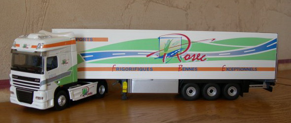 DAF XF105 SUPER SPACE с полуприцепом-рефрижератором "TRANSPORTS ROSEC" 2010