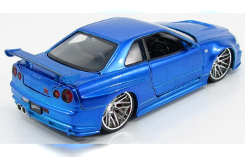 NISSAN Brian's Skyline Gt-r R34 2002 - Fast & Furious I (2001), Matt Blue