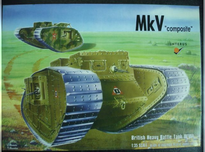 Сборная модель British Heavy Battle Tank WWI Mk V "composite"